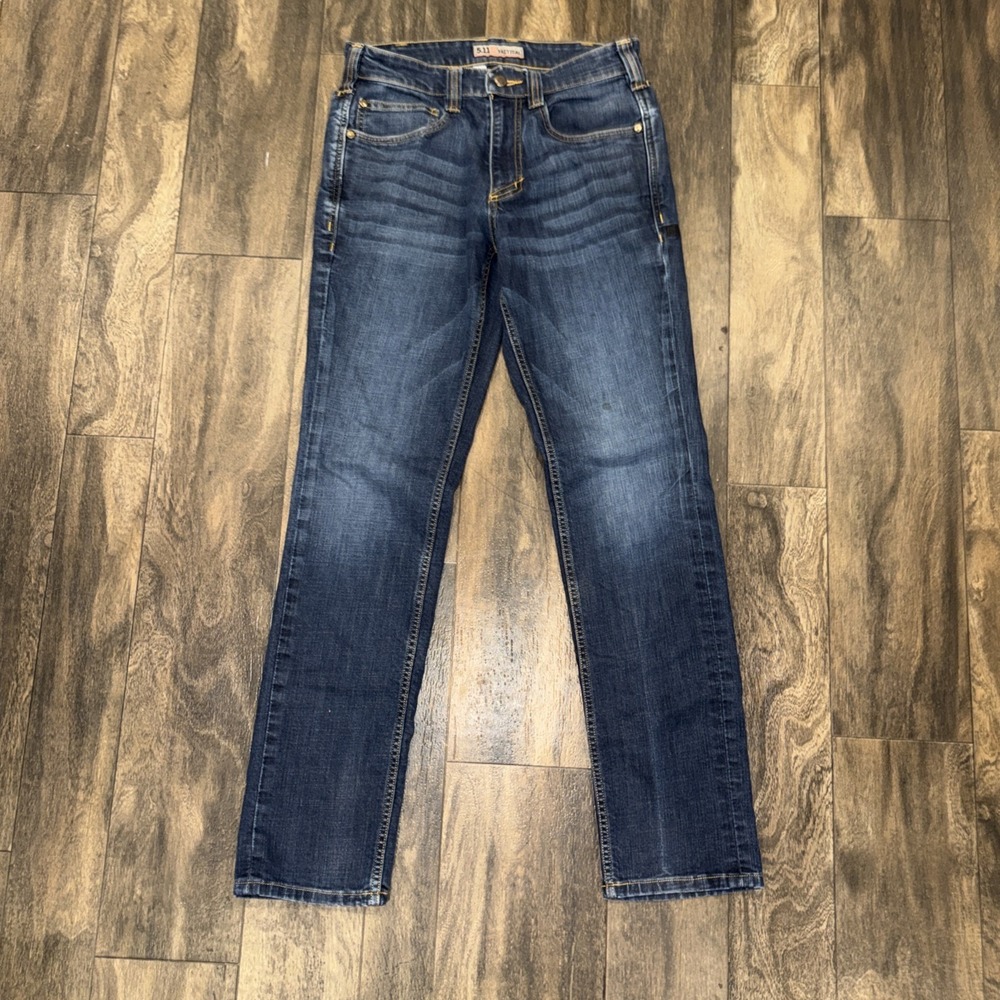 5.11 Tactical Slim Straight Fit Dark Wash Denim Jeans Casual Men's Size 28x32